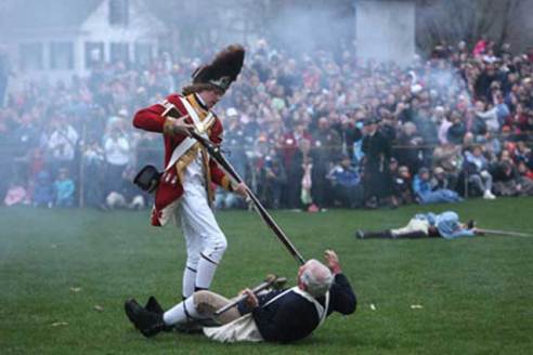I know it's odd to use this photo, of a gruesome re-enactment, as a "harbinger of hope".  Read on.