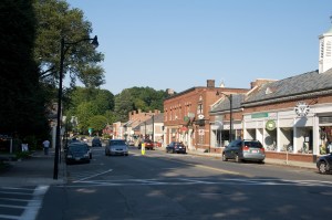 IMG_2266 Concord center, which would probably be unrecognizable to Thoreau but still manages to be a charming example of a fairly uncorrupted New England town center, with the requisite green, steepled churches, and historic inn