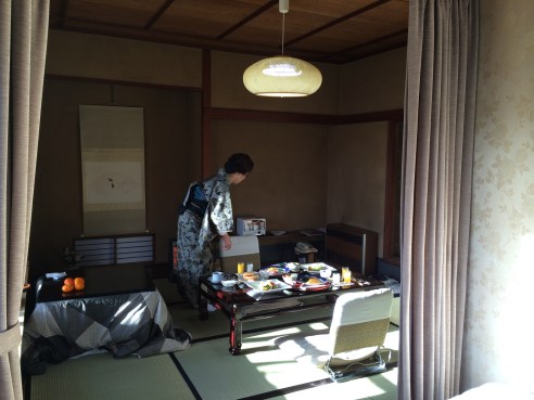 More dramatic is the intimate involvement with this "mother" figure.  This is a person who will consistently serve you your meals, either in your own room like is shown in this case.  