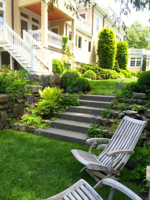 A shot from the copious and lush gardens