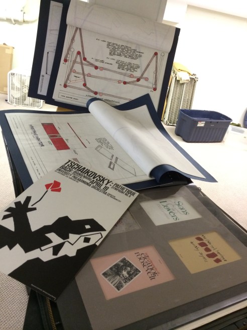 Artifacts from my design portfolio that were on the way to the trash.  A Facebook hue and cry saved them.