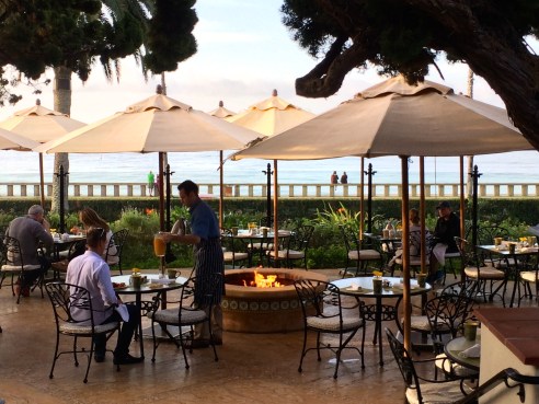 Bella Vista terrace at the Santa Barbara Four Seasons